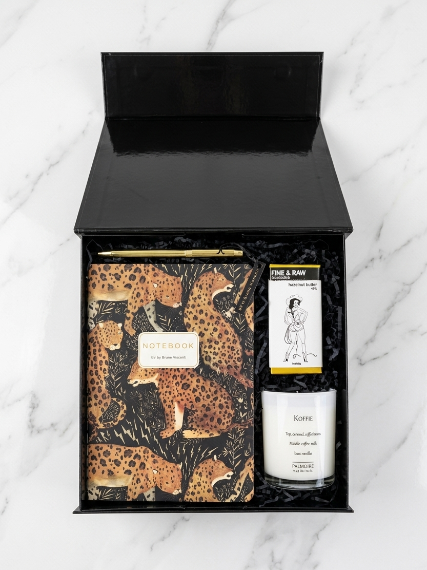 On the Prowl|Creative Leopard Journal and Candle Set
