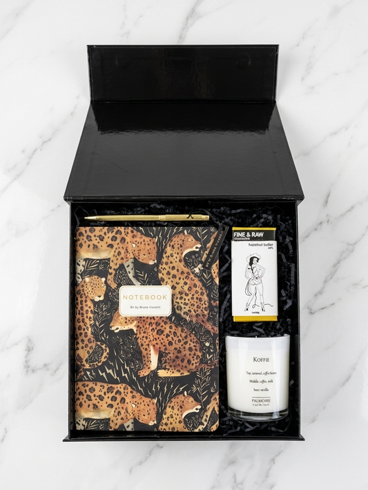 On the Prowl|Creative Leopard Journal and Candle Set