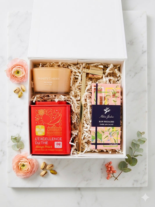Pardon My Peach- Luxury Tea and Chocolate Gift Box|Limited Spring Release