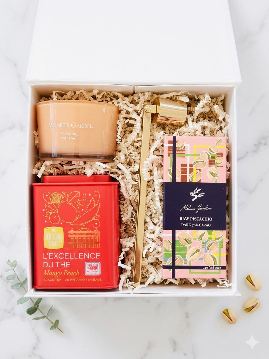 Pardon My Peach- Luxury Tea and Chocolate Gift Box|Limited Spring Release