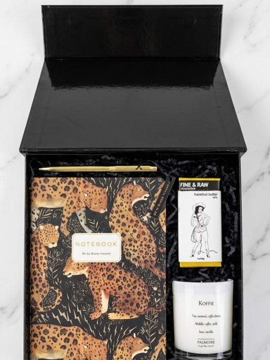 On the Prowl|Creative Leopard Journal and Candle Set